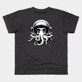 Space Octopus Astronaut Kids T-Shirt